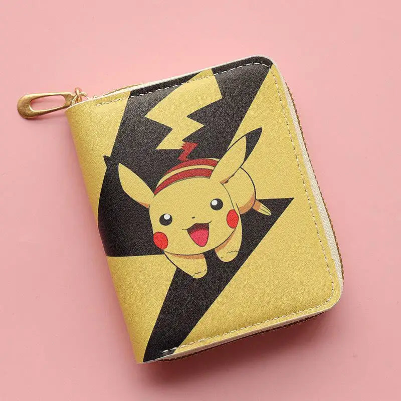 Zippered Pikachu Pokémon Wallet for Kids and Students Image