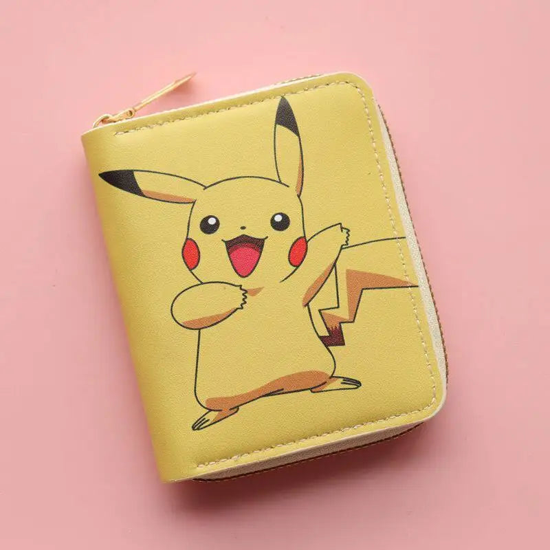 Zippered Pikachu Pokémon Wallet for Kids and Students Image