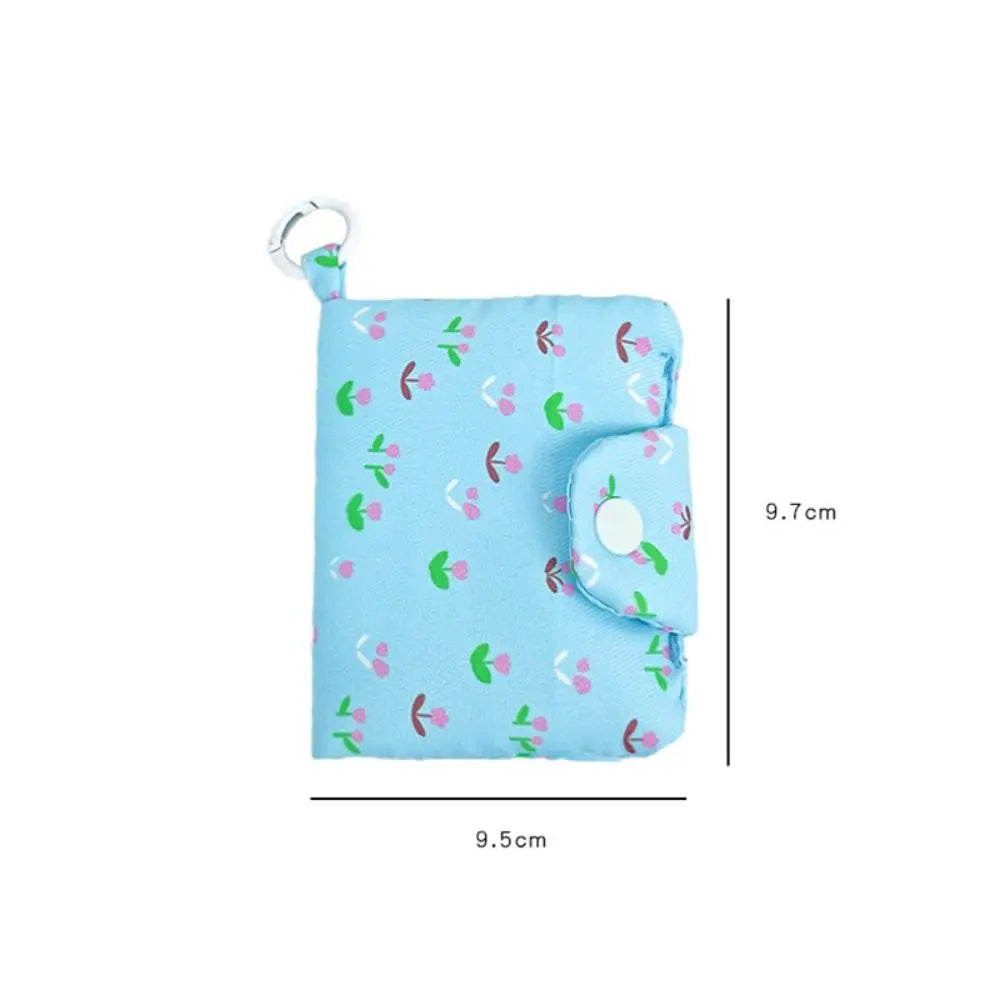 Multi-layer Floral Fabric Wallet with Integrated Card Holder