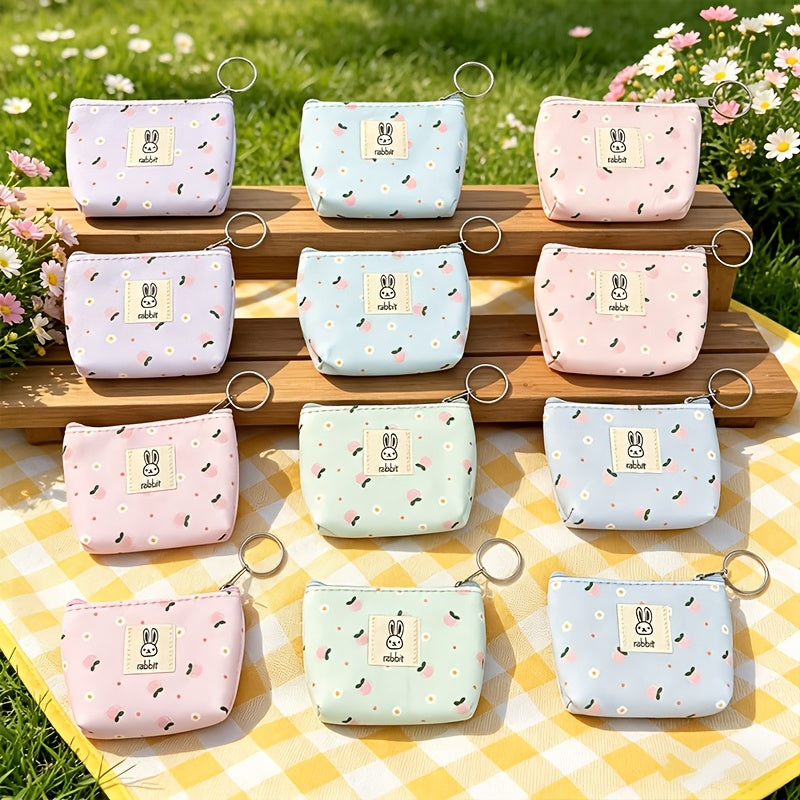 Canvas Wallet, Set of 12 Pastel Floral Colors