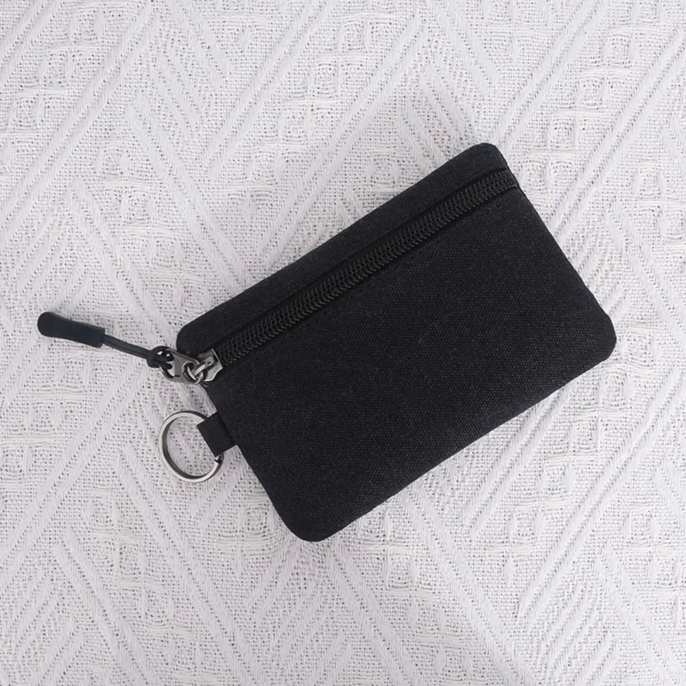 Canvas Zipper Wallet for Men and Women - Small Size