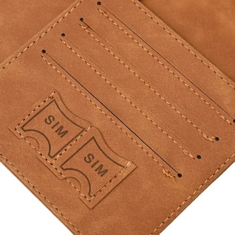 PU Leather Passport Holder with RFID Blocking and Card Slots Image