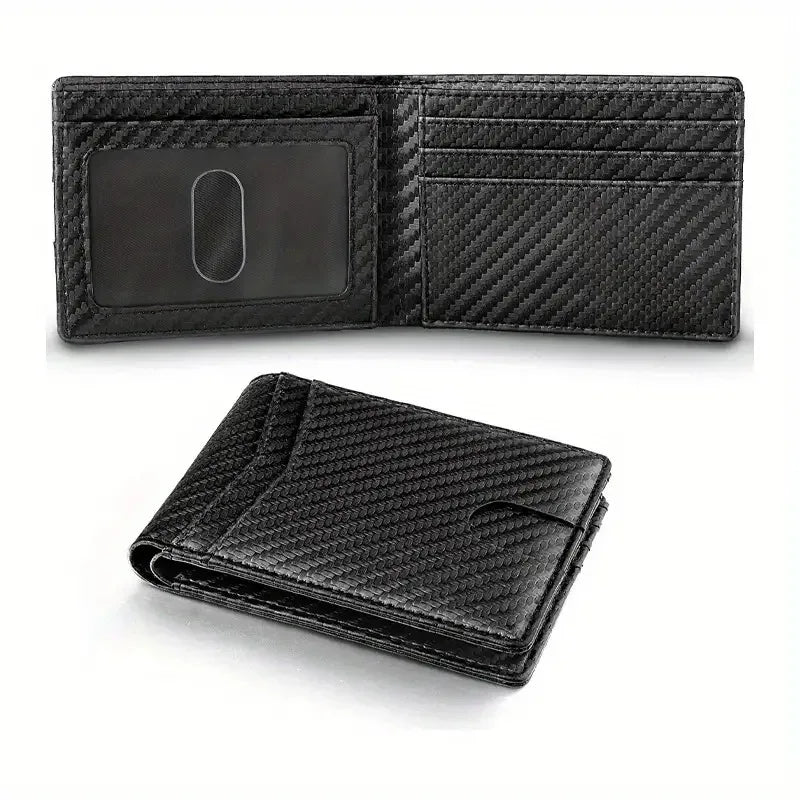 Lightweight Vintage Bifold Wallet – Stylish and Durable Card Holder with Coin Compartment