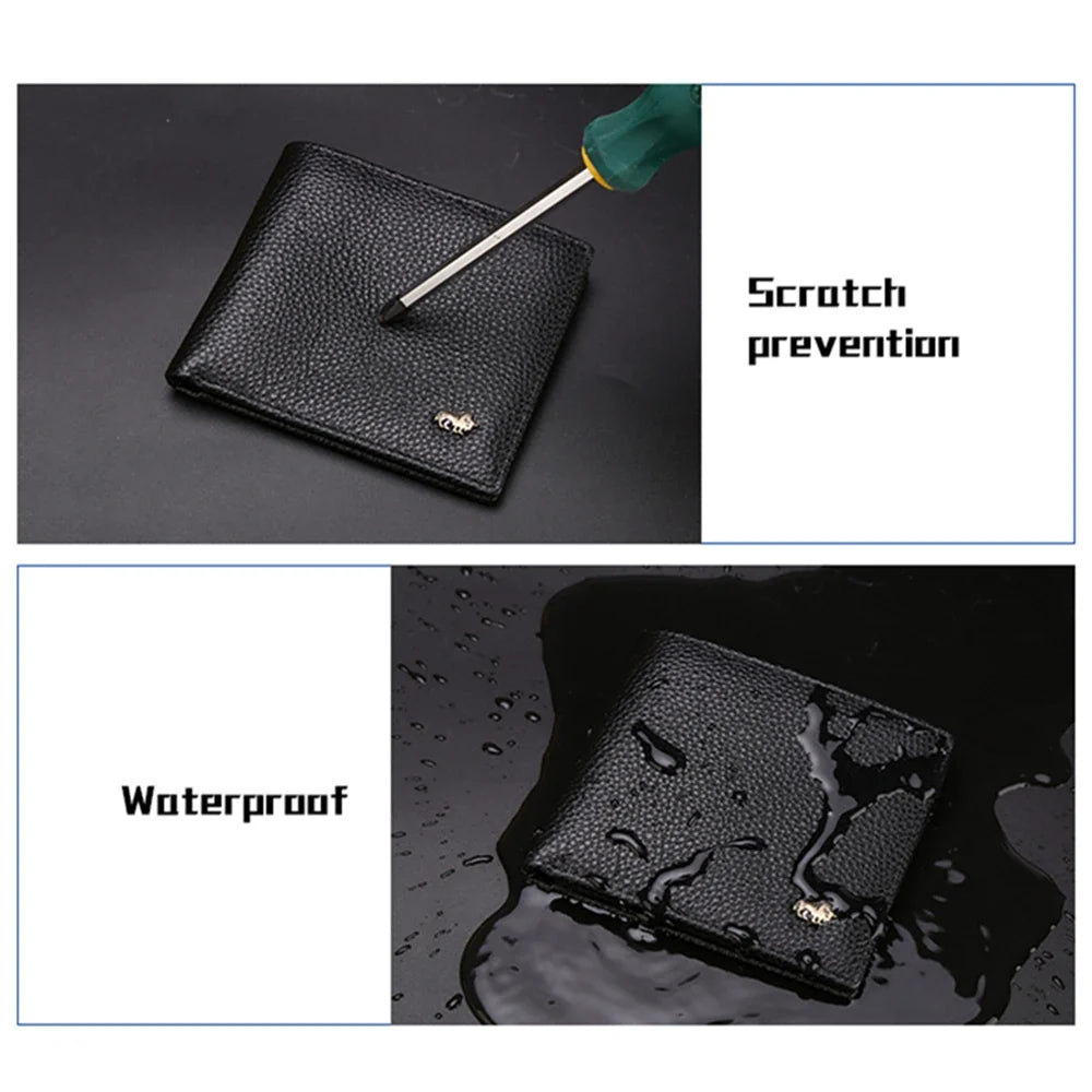 Genuine Leather Wallet - Luxury, RFID Security, and Full Organization