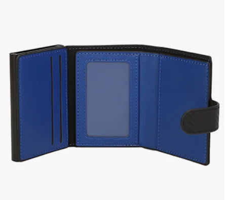Compact RFID Synthetic Leather Wallet with Secure Card Holder for Men