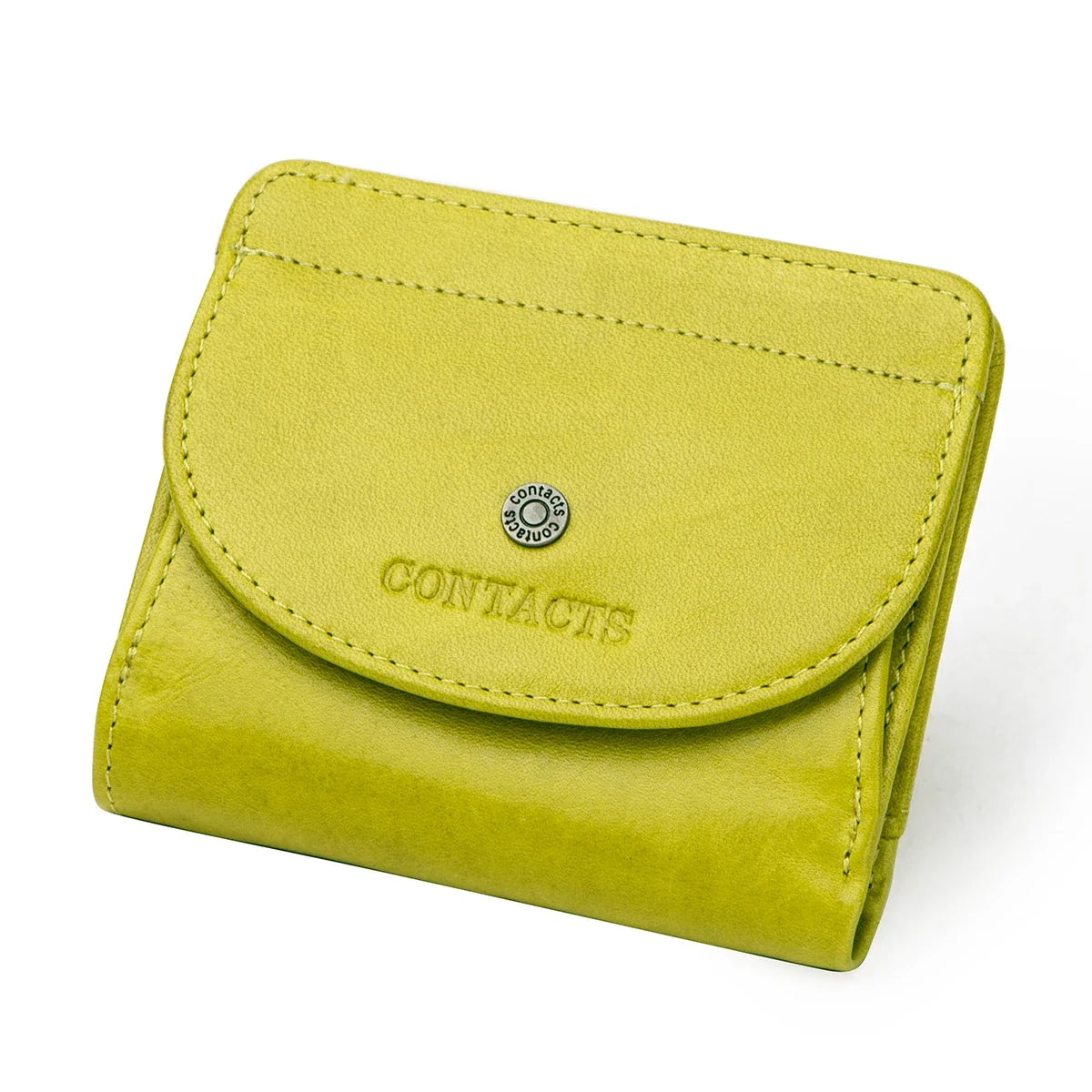 Genuine Leather Short Wallet for Women – Compact Mini Organizer