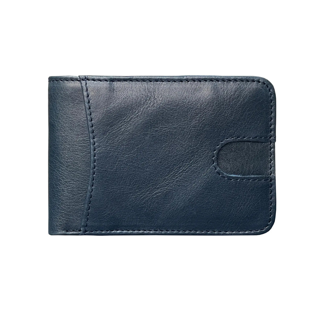 Genuine Leather Wallet for Men – Simple Bifold with RFID Protection, Multiple Colors Available
