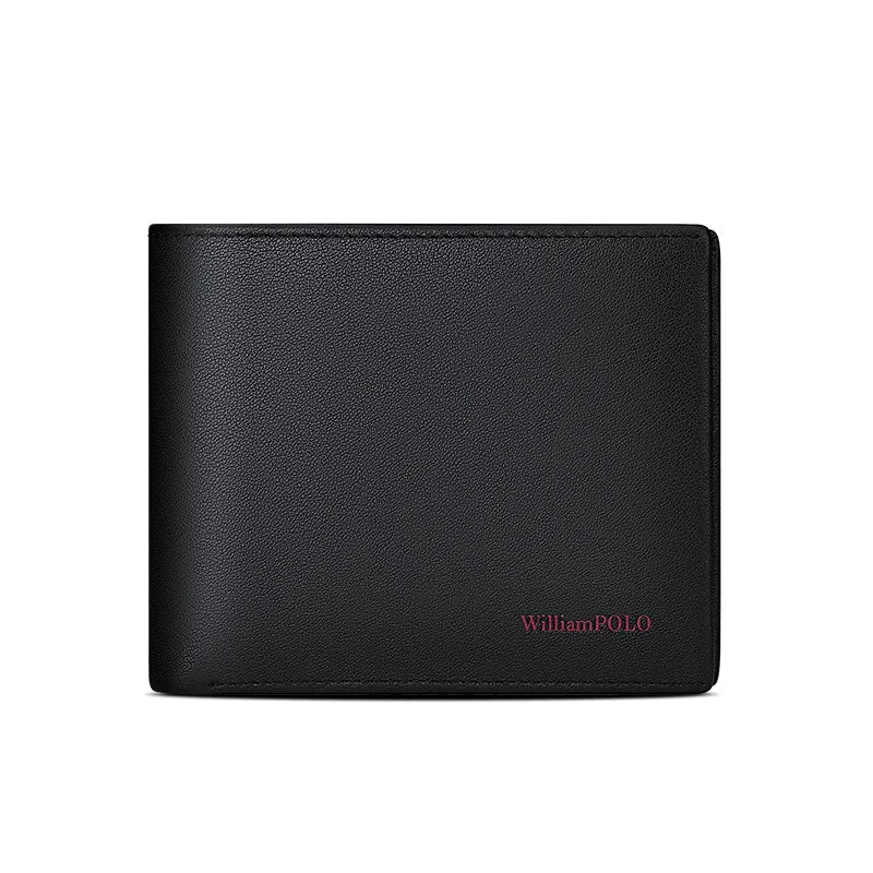 Compact Genuine Leather Wallet for Men with Multi-Card Holder