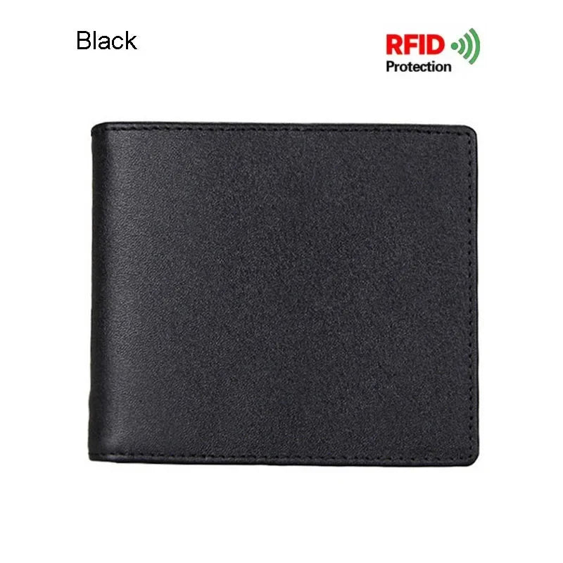 Genuine Leather RFID Wallet for Men – Vintage Wallet with Card and Coin Compartments