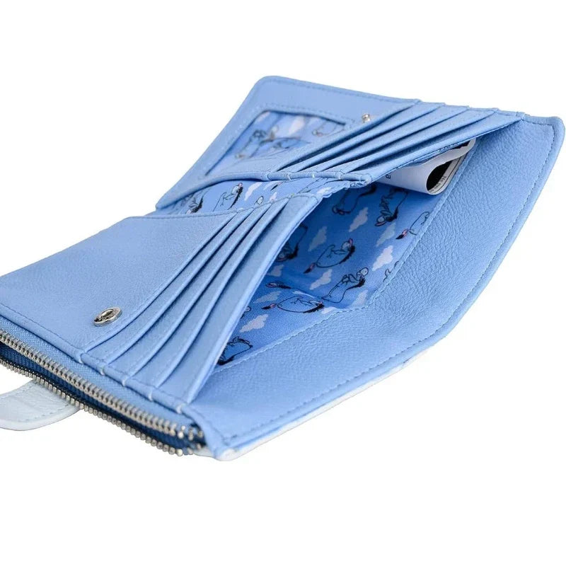 Disney Loungefly Eeyore Wallet with Cloud Pattern and Multiple Slots Image
