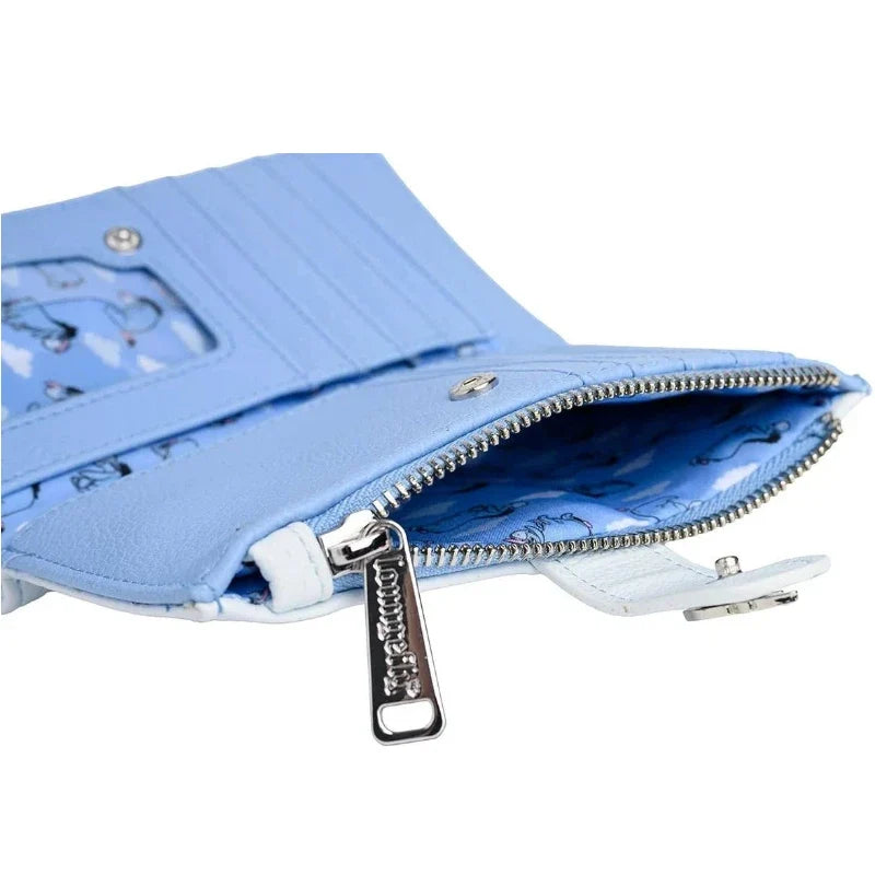 Disney Loungefly Eeyore Wallet with Cloud Pattern and Multiple Slots