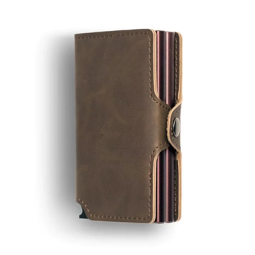 Smart Wallet with Dual Automatic Pop-Up RFID Case