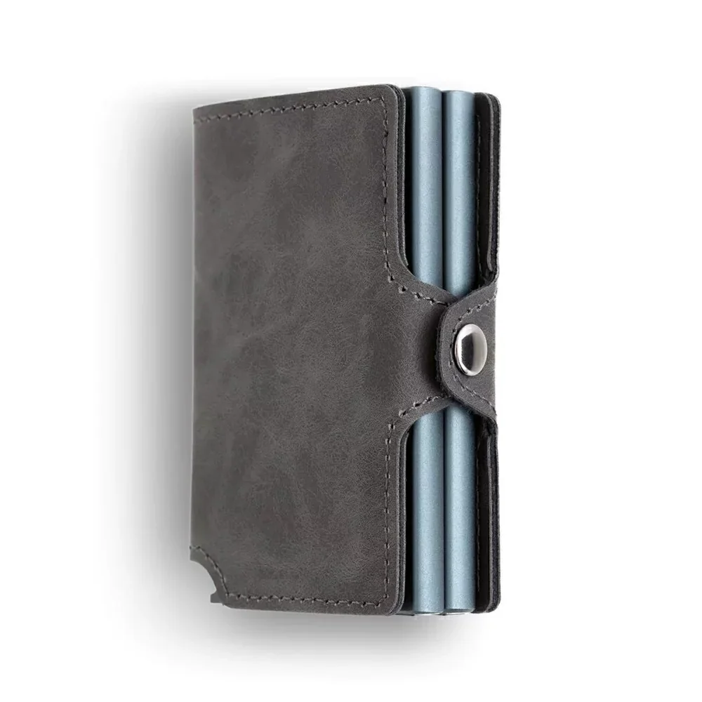 Smart Wallet with Dual Automatic Pop-Up RFID Case