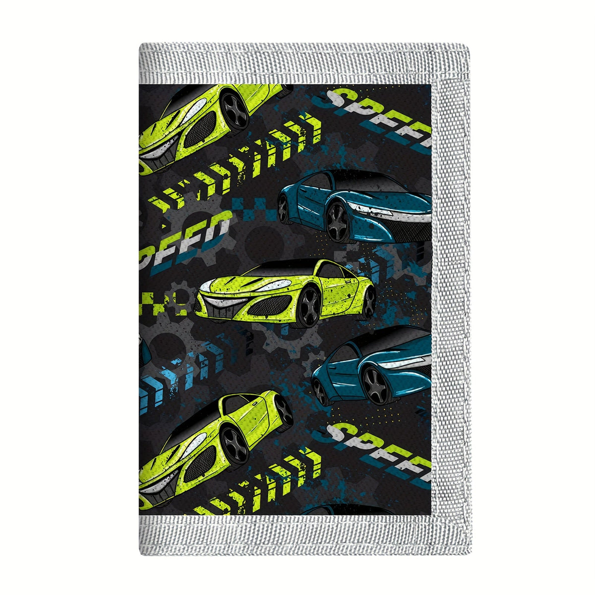 Boys' 3-Fold Wallet with Velcro, 12 x 9 cm