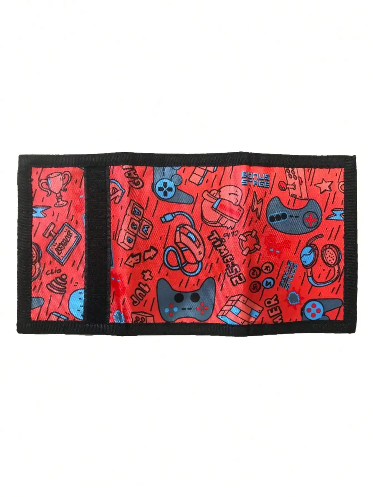 Kids' RFID Polyester Canvas Wallet with Velcro Closure Image