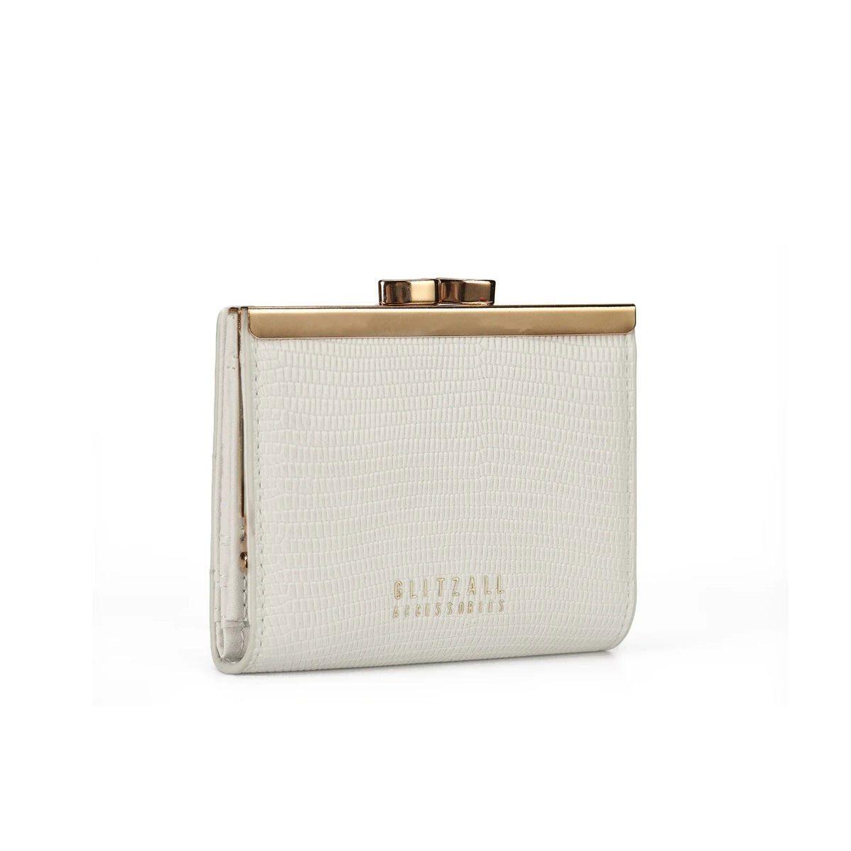 Compact Women's PU Leather Wallet with Elegant Metal Clasp and Rigid Design