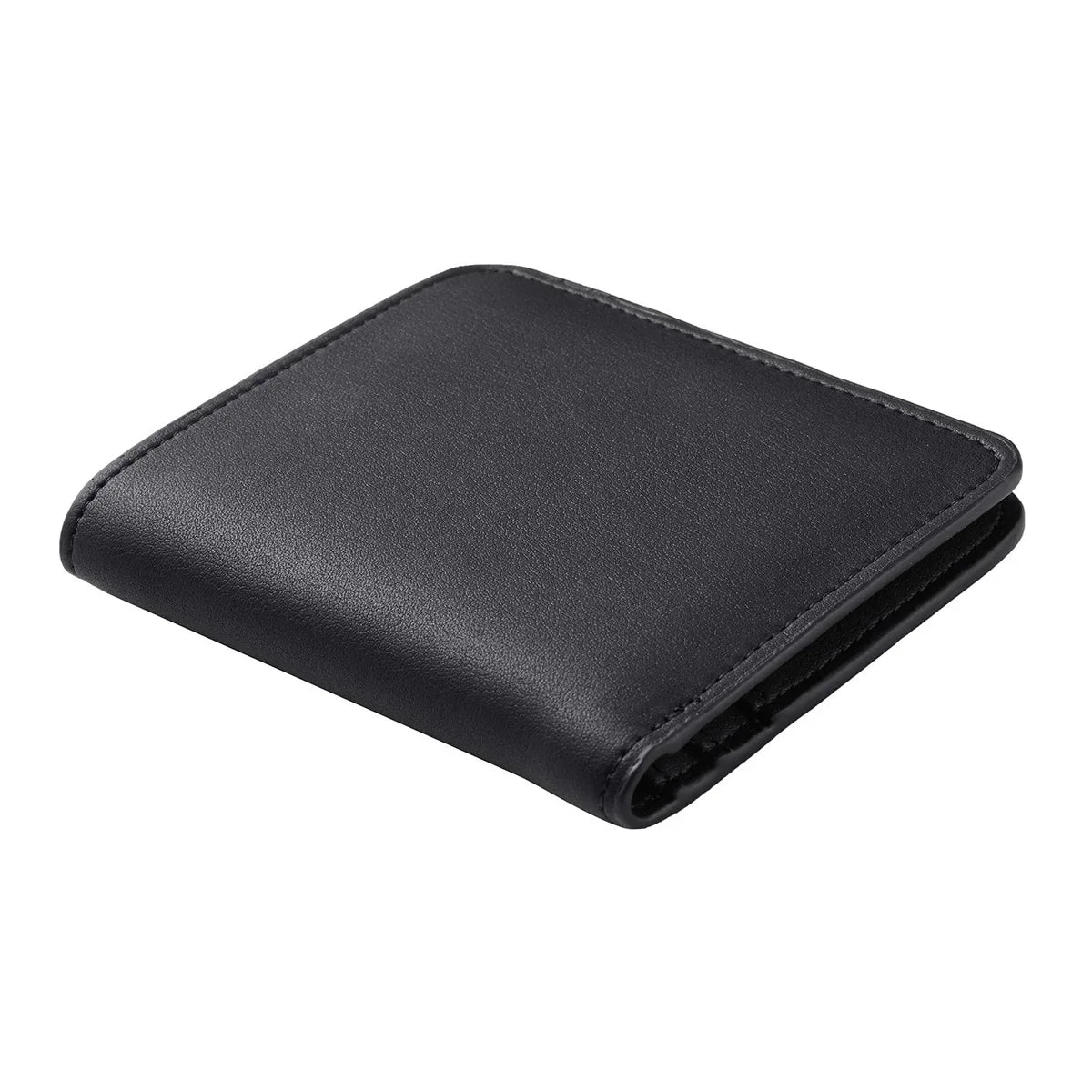Compact Women's PU Leather RFID Wallet with Snap Closure and Secure Card Holder