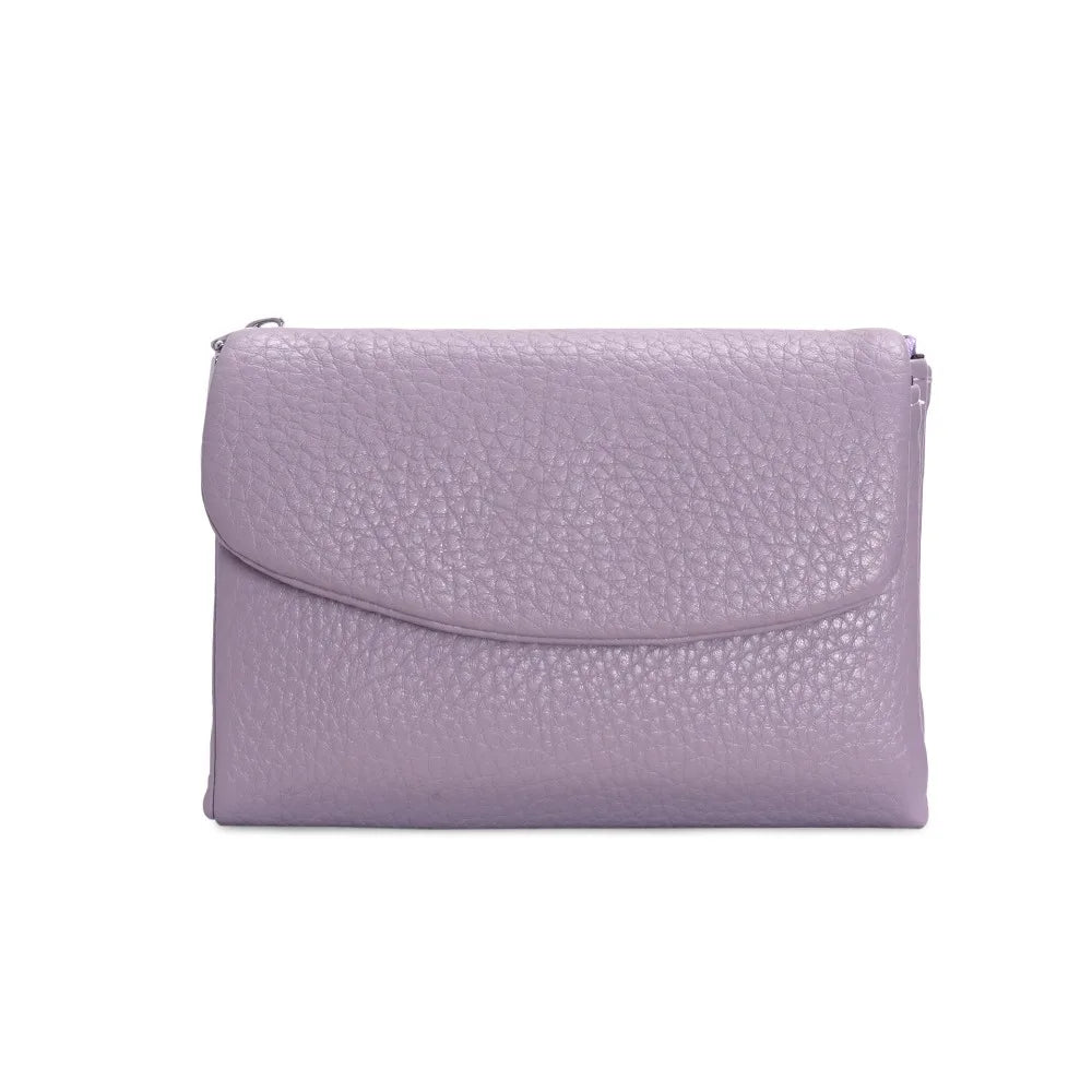 Compact Women's Wallet in Soft PU Leather with Zipper Closure and Coin Purse