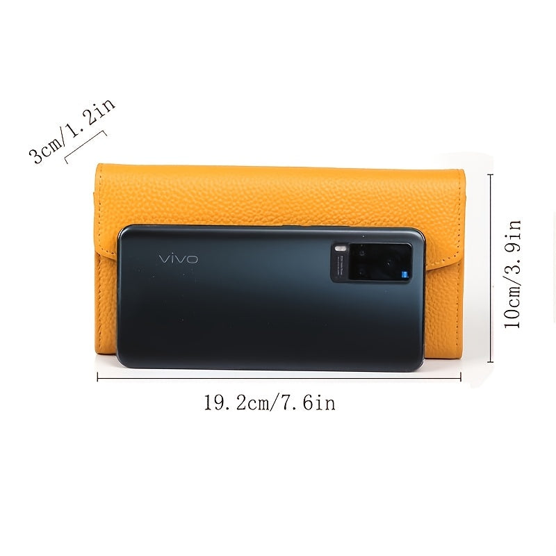 Women's Envelope Flap Wallet 19 cm, Seven Colors