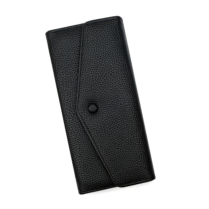 Women's Slim Envelope Wallet with Zippered Back Pocket