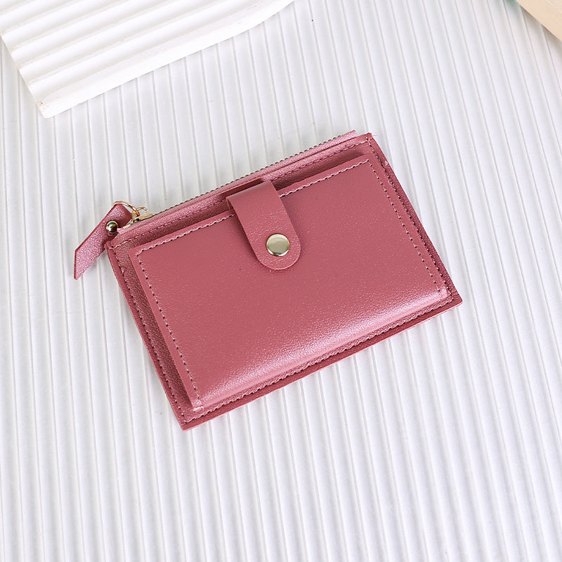 Extra Slim Women's Wallet 5.3 x 3.7 in, Zip and Flap Image