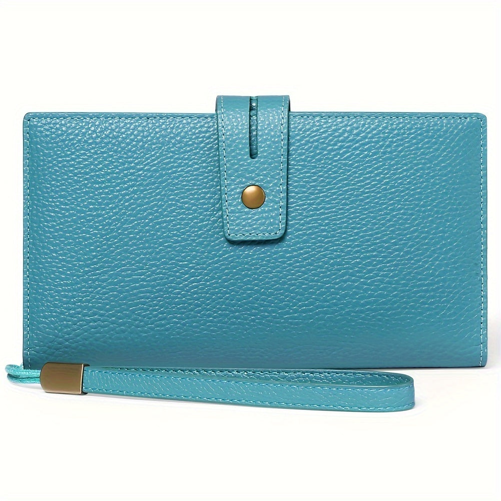 Women's Long Wallet with Checkbook and RFID Protection