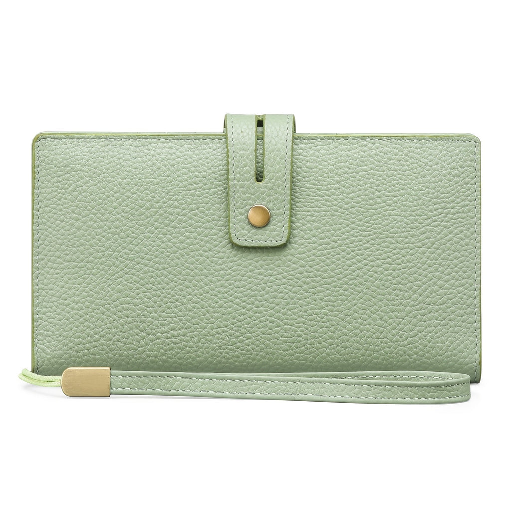 Women's Long Wallet with Removable Checkbook and Phone Pocket