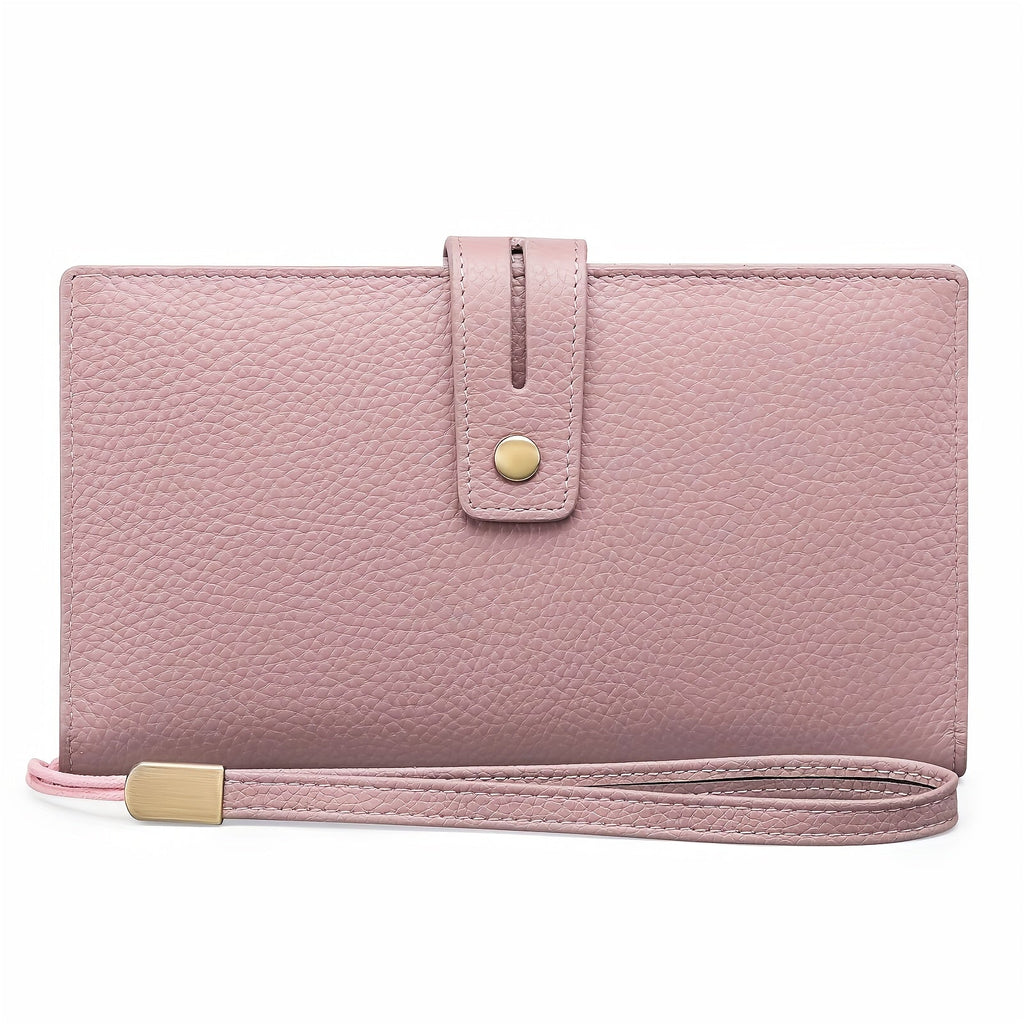 Women's Long Wallet with Removable Checkbook and Phone Pocket