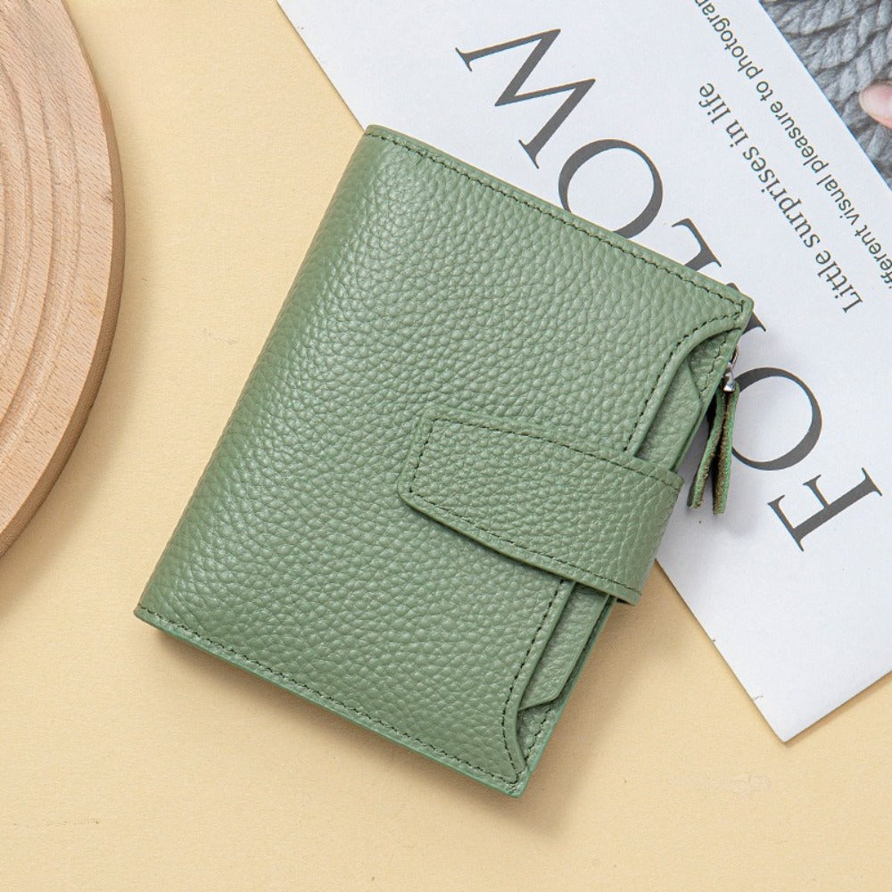 Small anti-RFID women's wallet, 14 card slots
