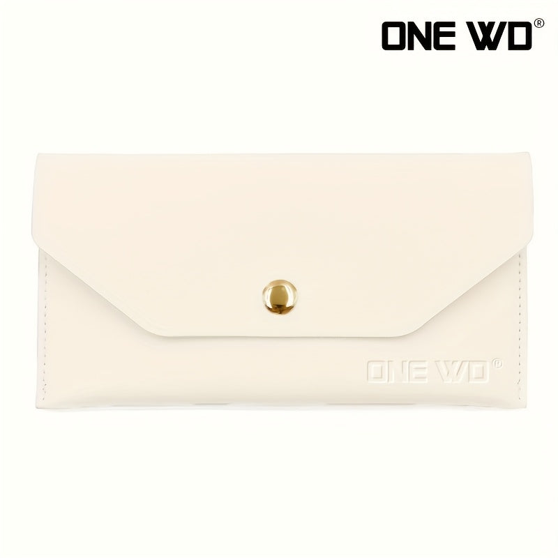 Women's Envelope Clutch Wallet with Snap Button Image