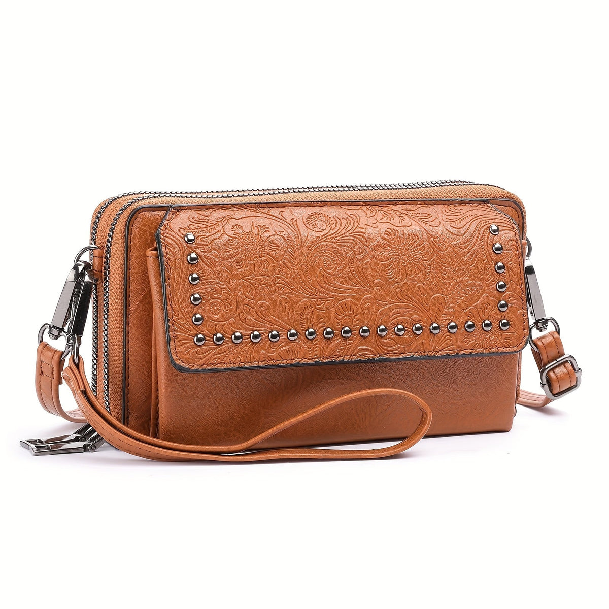 Women's Wallet with Adjustable Strap, 15 Slots and a Window