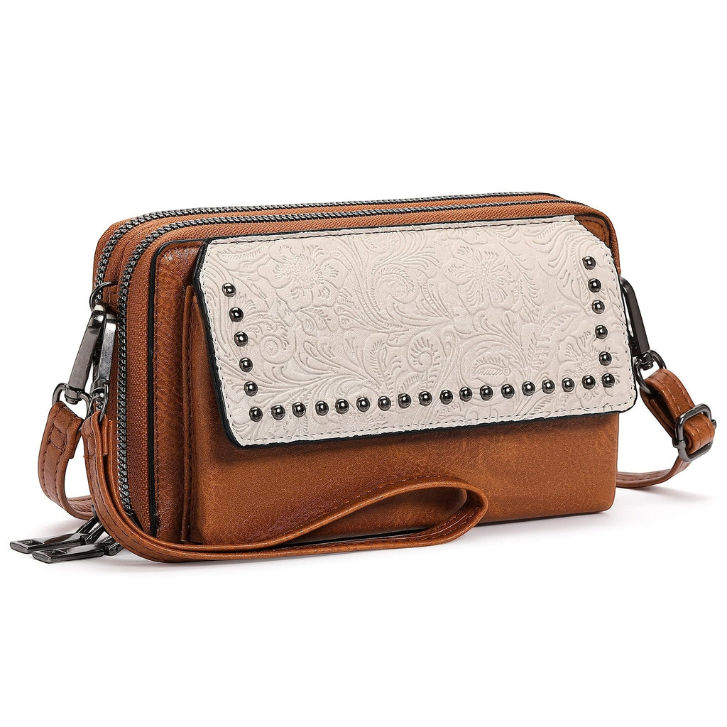 Women's Wallet with Adjustable Strap, 15 Slots and a Window