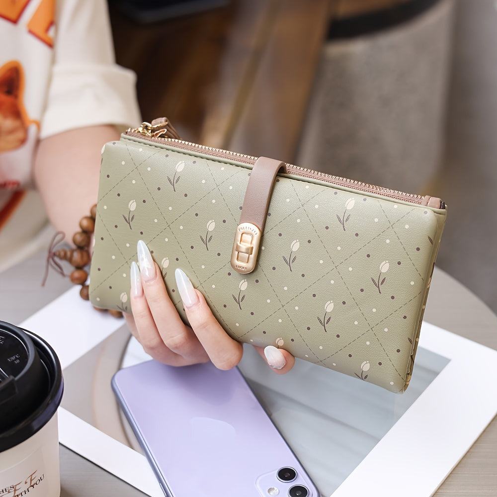 Tulip Wallet for Women, Six Soft Powdered Shades