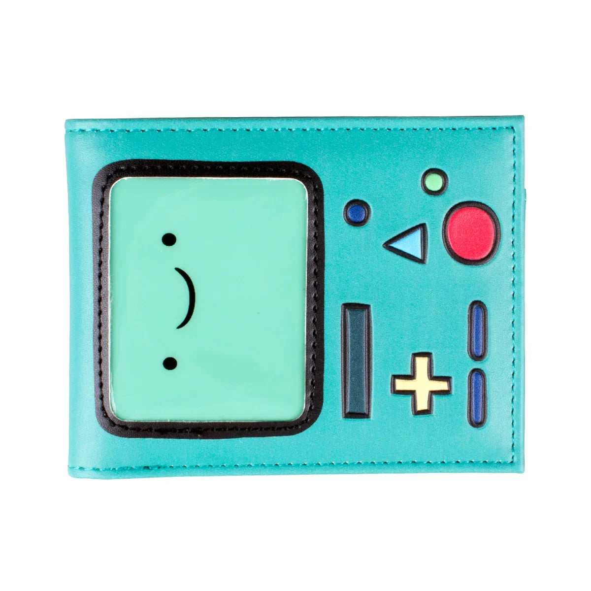 Foldable Gaming Wallet in Green PU Leather with Card and Photo Holder
