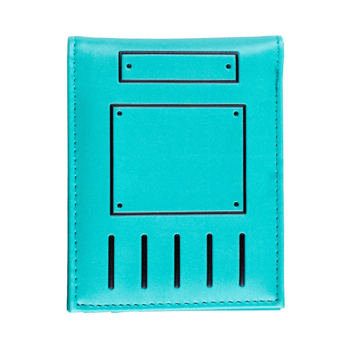 Foldable Gaming Wallet in Green PU Leather with Card and Photo Holder