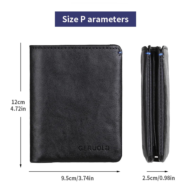 Vegetable-Tanned Cowhide Leather Wallet - Authenticity and RFID Security