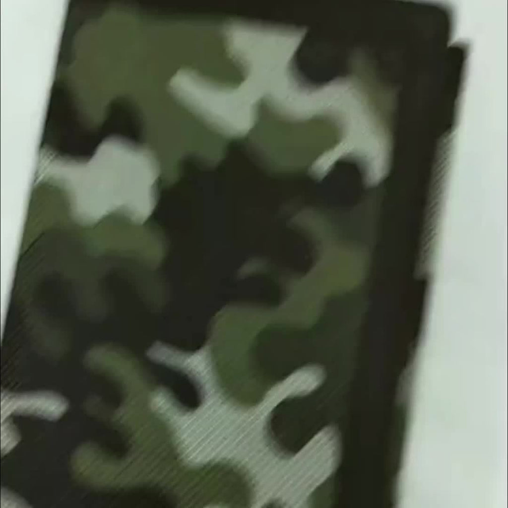 Men's 3-Fold Camouflage Canvas Wallet with Chain