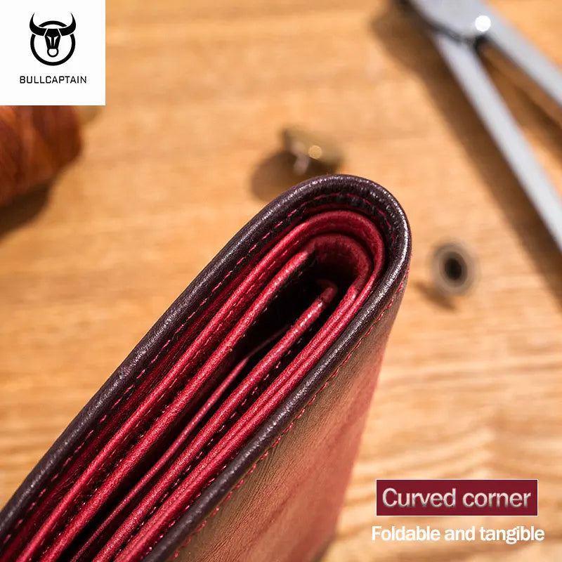 Genuine Leather Organizer Wallet with RFID Protection