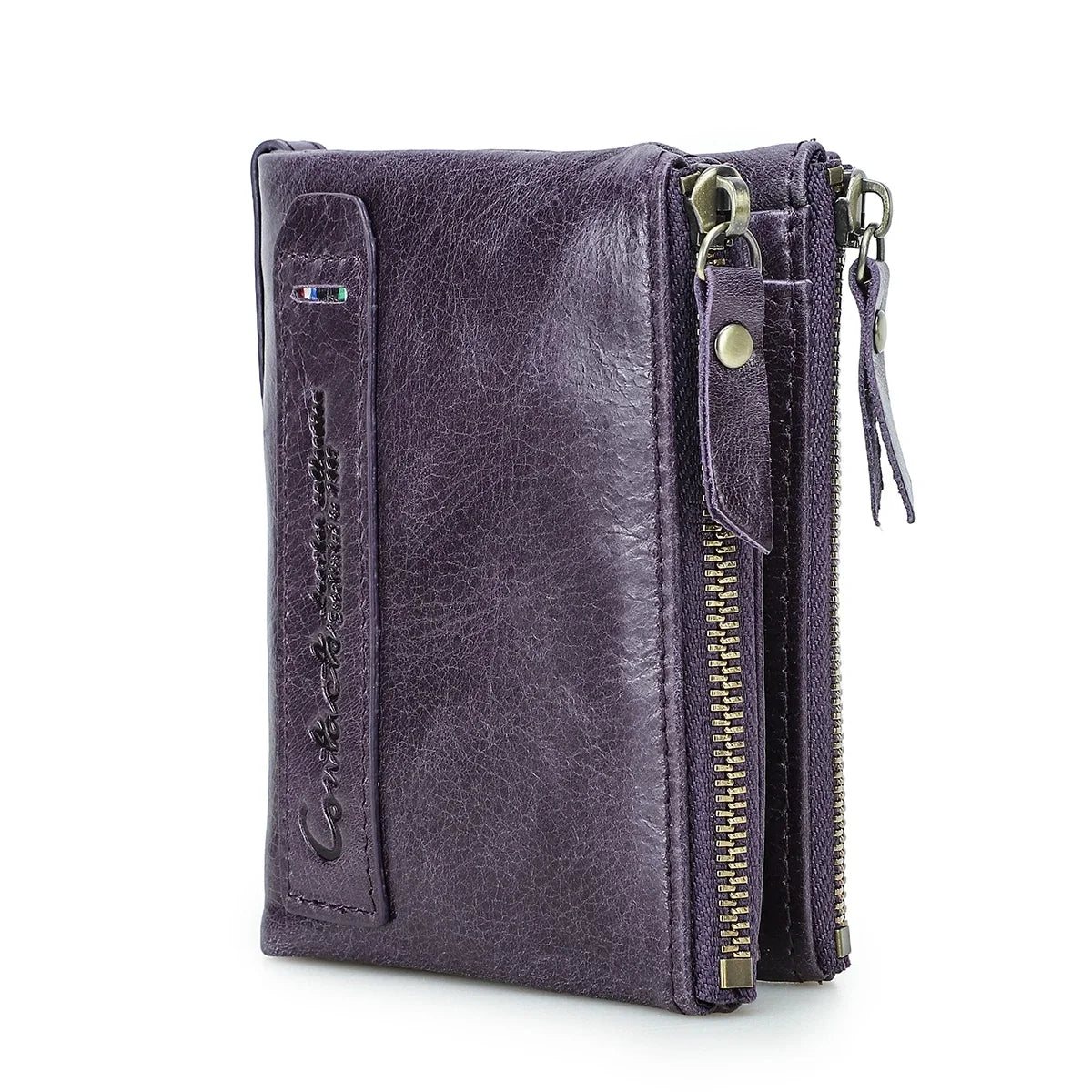 Men's Crazy Horse Leather Wallet with RFID Protection