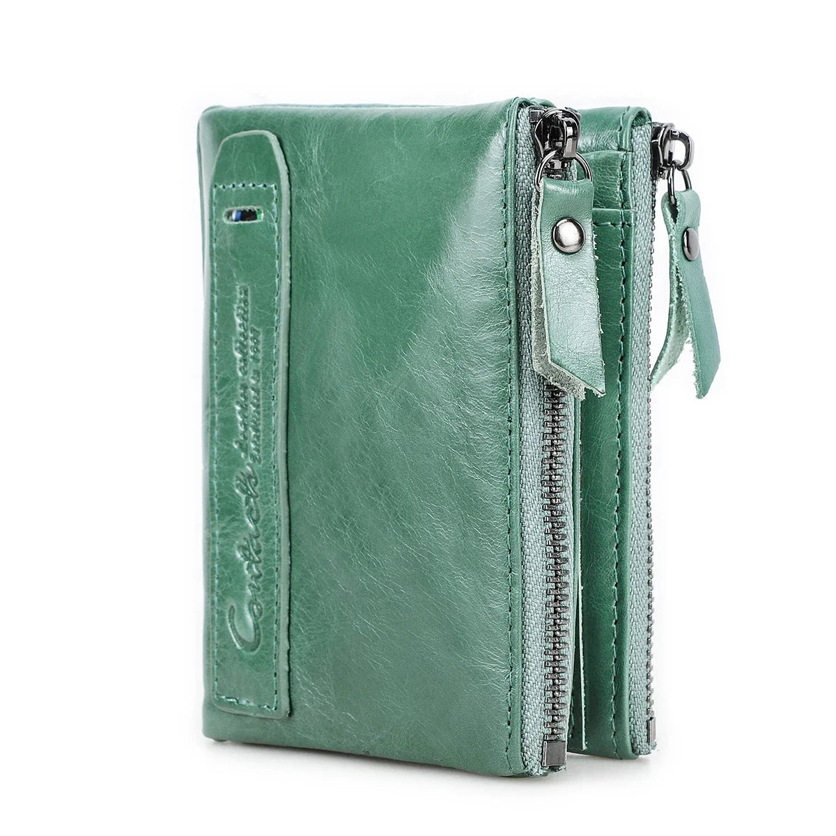 Men's Crazy Horse Leather Wallet with RFID Protection