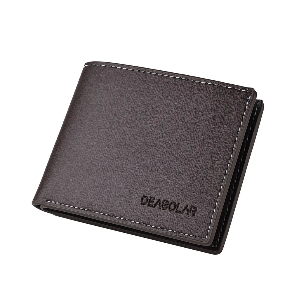Men's Short Wallet with Photo ID Window, 11.8 cm