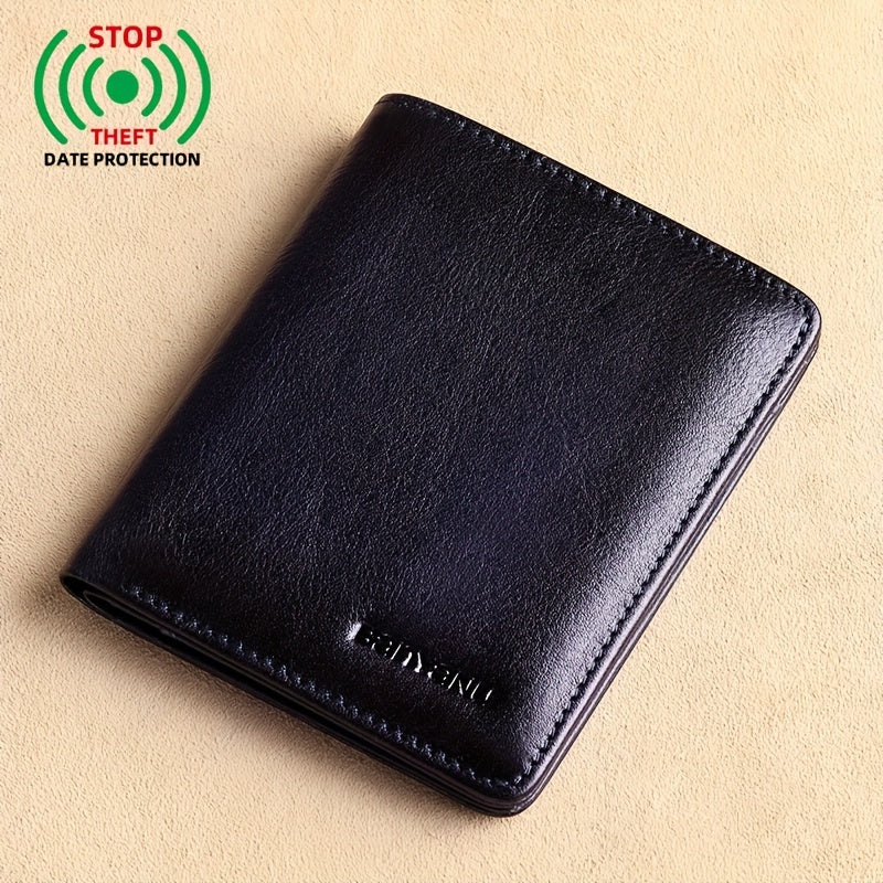 Men's Wallet 11 x 8.5 cm, ID Window and Anti-RFID Layer Image