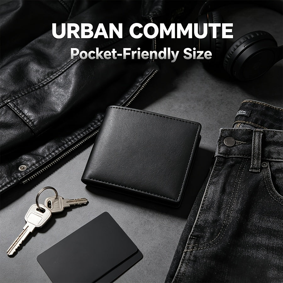 Men's Personalized Anti-RFID Leather Wallet 48 grams