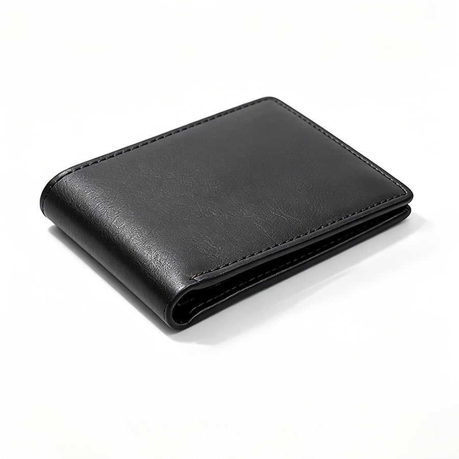 Men's Personalized Anti-RFID Leather Wallet 48 grams