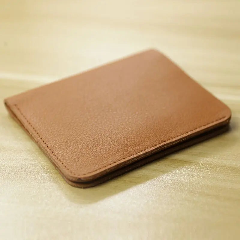 Compact and Slim Genuine Leather Men's Wallet with Card Holder and Bill Compartment