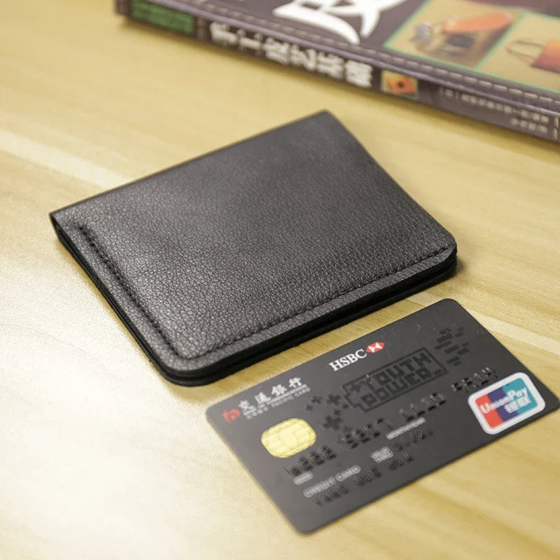 Compact and Slim Genuine Leather Men's Wallet with Card Holder and Bill Compartment