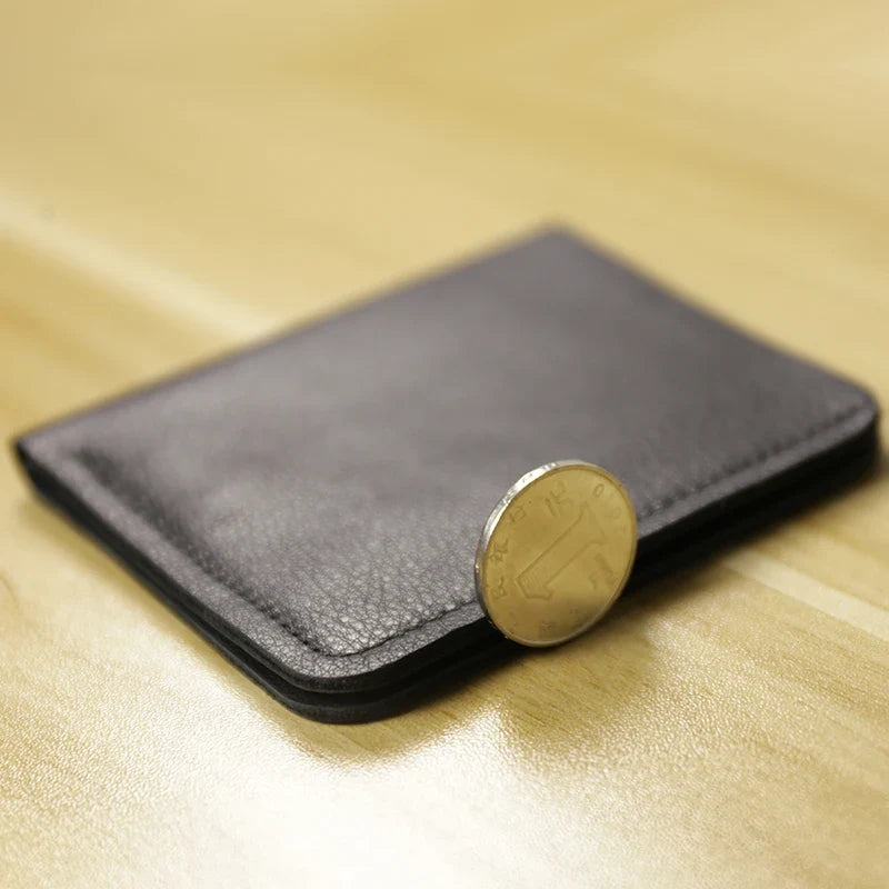 Compact and Slim Genuine Leather Men's Wallet with Card Holder and Bill Compartment