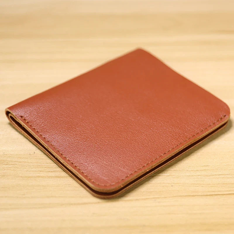 Compact and Slim Genuine Leather Men's Wallet with Card Holder and Bill Compartment