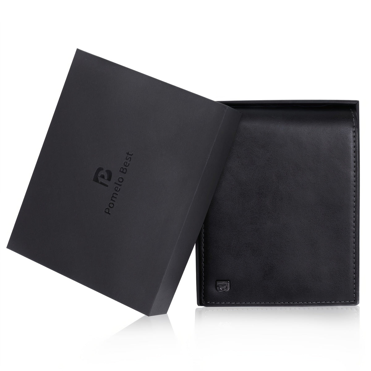 Men's Leather Bi-Fold Wallet with Snap Coin Pocket
