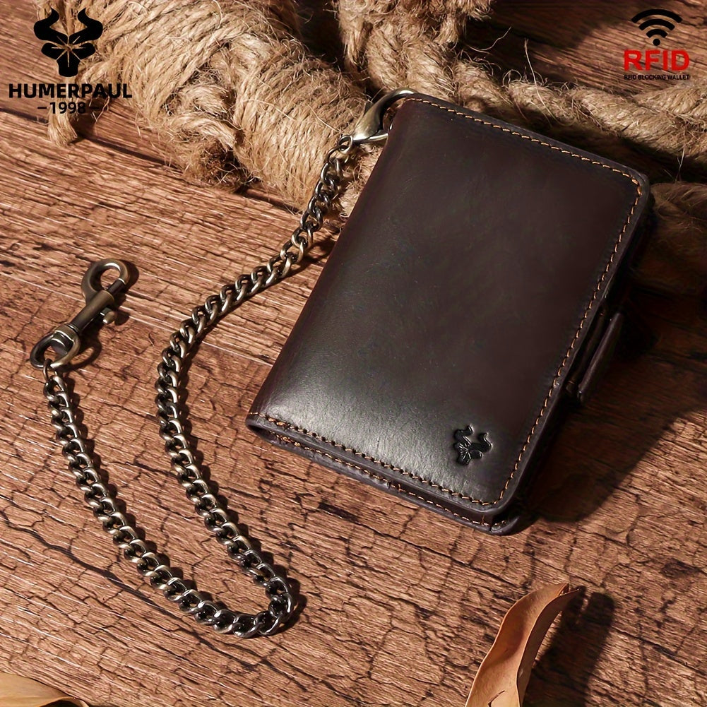 Men's Full Grain Leather Wallet with Ejectable Card Case